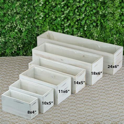 6 inch wooden planters